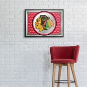 Chicago Blackhawks: Team Spirit - Framed Mirrored Wall Sign, FNB-NHCHIC-265-02A