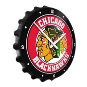 Chicago Blackhawks: Bottle Cap Wall Clock, NHCHIC-540-01