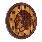 Chicago Blackhawks: Branded "Faux" Barrel Top Wall Clock, NHCHIC-560-02