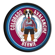 Colorado Avalanche: Bernie - Round Slimline Lighted Wall Sign, NHCOLO-130-02