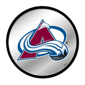 Colorado Avalanche: Modern Disc Mirrored Wall Sign, NHCOLO-235-01C