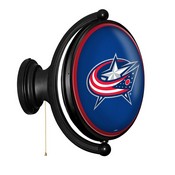 Columbus Blue Jackets: Original Oval Illuminated Rotating Wall Sign, NHCOLU-125-01