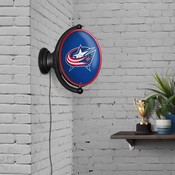 Columbus Blue Jackets: Original Oval Illuminated Rotating Wall Sign, NHCOLU-125-01