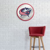 Columbus Blue Jackets: Modern Disc Mirrored Wall Sign (NHCOLU-235-01), AGS-NHCOLU-235-01A