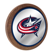 Columbus Blue Jackets: Barrel Top Mirrored Wall Sign, AGS-NHCOLU-245-01A