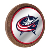 Columbus Blue Jackets: Barrel Top Mirrored Wall Sign, AGS-NHCOLU-245-01A