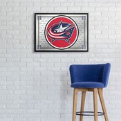 Columbus Blue Jackets: Team Spirit - Framed Mirrored Wall Sign, FNB-NHCOLU-265-02A