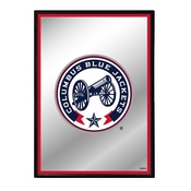 Columbus Blue Jackets: Logo - Framed Mirrored Wall Sign, AGS-NHCOLU-275-01A