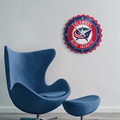 Columbus Blue Jackets: Bottle Cap Wall Clock, NHCOLU-540-01