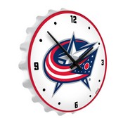 Columbus Blue Jackets: Bottle Cap Lighted Wall Clock, NHCOLU-545-01