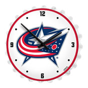 Columbus Blue Jackets: Bottle Cap Lighted Wall Clock, NHCOLU-545-01