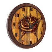 Columbus Blue Jackets: Branded "Faux" Barrel Top Wall Clock, NHCOLU-560-02