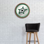 Dallas Stars: Barrel Top Mirrored Wall Sign, AGS-NHDALS-245-01A