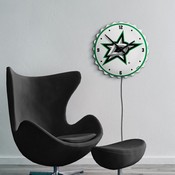 Dallas Stars: Bottle Cap Lighted Wall Clock, NHDALS-545-01