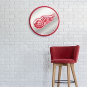Detroit Red Wings: Modern Disc Mirrored Wall Sign, AGS-NHDTRW-235-01A