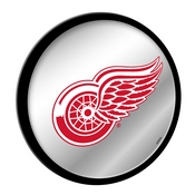 Detroit Red Wings: Modern Disc Mirrored Wall Sign, AGS-NHDTRW-235-01A
