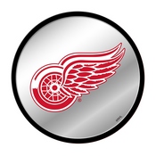Detroit Red Wings: Modern Disc Mirrored Wall Sign, AGS-NHDTRW-235-01A