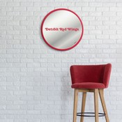 Detroit Red Wings: Secondary Logo - Modern Disc Mirrored Wall Sign, FNB-NHDTRW-235-02A