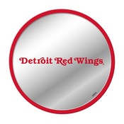 Detroit Red Wings: Secondary Logo - Modern Disc Mirrored Wall Sign, FNB-NHDTRW-235-02A
