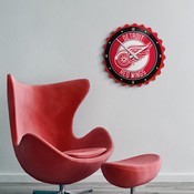 Detroit Red Wings: Bottle Cap Wall Clock, NHDTRW-540-01