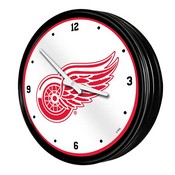 Detroit Red Wings: Illuminated Retro Diner Wall Clock, NHDTRW-550-01