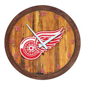 Detroit Red Wings: "Faux" Barrel Top Wall Clock, NHDTRW-560-01