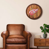Detroit Red Wings: "Faux" Barrel Top Wall Clock, NHDTRW-560-01