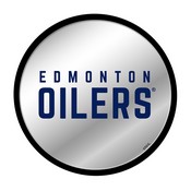 Edmonton Oilers: Secondary Logo - Modern Disc Mirrored Wall Sign, FNB-NHEDMO-235-02A