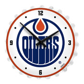 Edmonton Oilers: Bottle Cap Lighted Wall Clock, NHEDMO-545-01