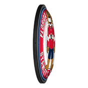 Florida Panthers: Stanley C. Panther - Round Slimline Lighted Wall Sign, NHFLOR-130-02