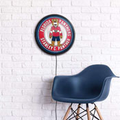 Florida Panthers: Stanley C. Panther - Round Slimline Lighted Wall Sign, NHFLOR-130-02