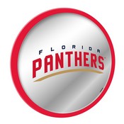 Florida Panthers: Secondary Logo - Modern Disc Mirrored Wall Sign, FNB-NHFLOR-235-02A