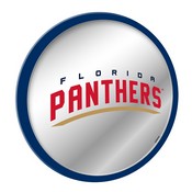 Florida Panthers: Secondary Logo - Modern Disc Mirrored Wall Sign, FNB-NHFLOR-235-02A