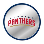 Florida Panthers: Secondary Logo - Modern Disc Mirrored Wall Sign, FNB-NHFLOR-235-02A