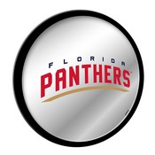 Florida Panthers: Secondary Logo - Modern Disc Mirrored Wall Sign, FNB-NHFLOR-235-02A
