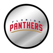 Florida Panthers: Secondary Logo - Modern Disc Mirrored Wall Sign, FNB-NHFLOR-235-02A