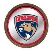 Florida Panthers: Barrel Top Mirrored Wall Sign, AGS-NHFLOR-245-01A