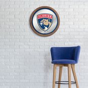 Florida Panthers: Barrel Top Mirrored Wall Sign, AGS-NHFLOR-245-01A