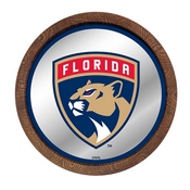 Florida Panthers: Barrel Top Mirrored Wall Sign, AGS-NHFLOR-245-01A