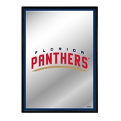 Florida Panthers: Logo - Framed Mirrored Wall Sign, AGS-NHFLOR-275-01A