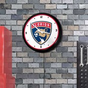 Florida Panthers: Illuminated Retro Diner Wall Clock, NHFLOR-550-01