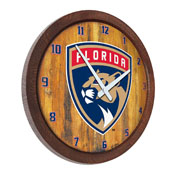 Florida Panthers: "Faux" Barrel Top Wall Clock, NHFLOR-560-01