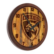 Florida Panthers: Branded "Faux" Barrel Top Wall Clock, NHFLOR-560-02