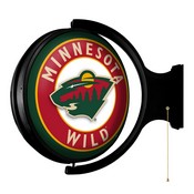 Minnesota Wild: Original Round Illuminated Rotating Wall Sign, NHMINN-115-01