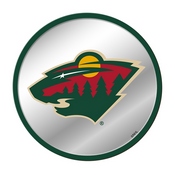 Minnesota Wild: Modern Disc Mirrored Wall Sign (NHMINN-235-01), AGS-NHMINN-235-01A