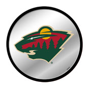 Minnesota Wild: Modern Disc Mirrored Wall Sign, NHMINN-235-01C
