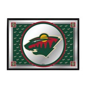 Minnesota Wild: Team Spirit - Framed Mirrored Wall Sign, FNB-NHMINN-265-02A