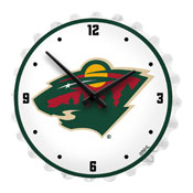 Minnesota Wild: Bottle Cap Lighted Wall Clock, NHMINN-545-01