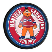 Montreal Canadiens: Youppi! - Round Slimline Lighted Wall Sign, NHMONC-130-02