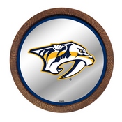 Nashville Predators: Barrel Top Mirrored Wall Sign, AGS-NHNASH-245-01A